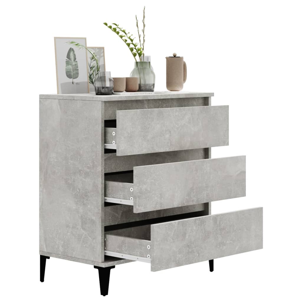 Sideboard Concrete Grey 60x35x70 cm Engineered Wood