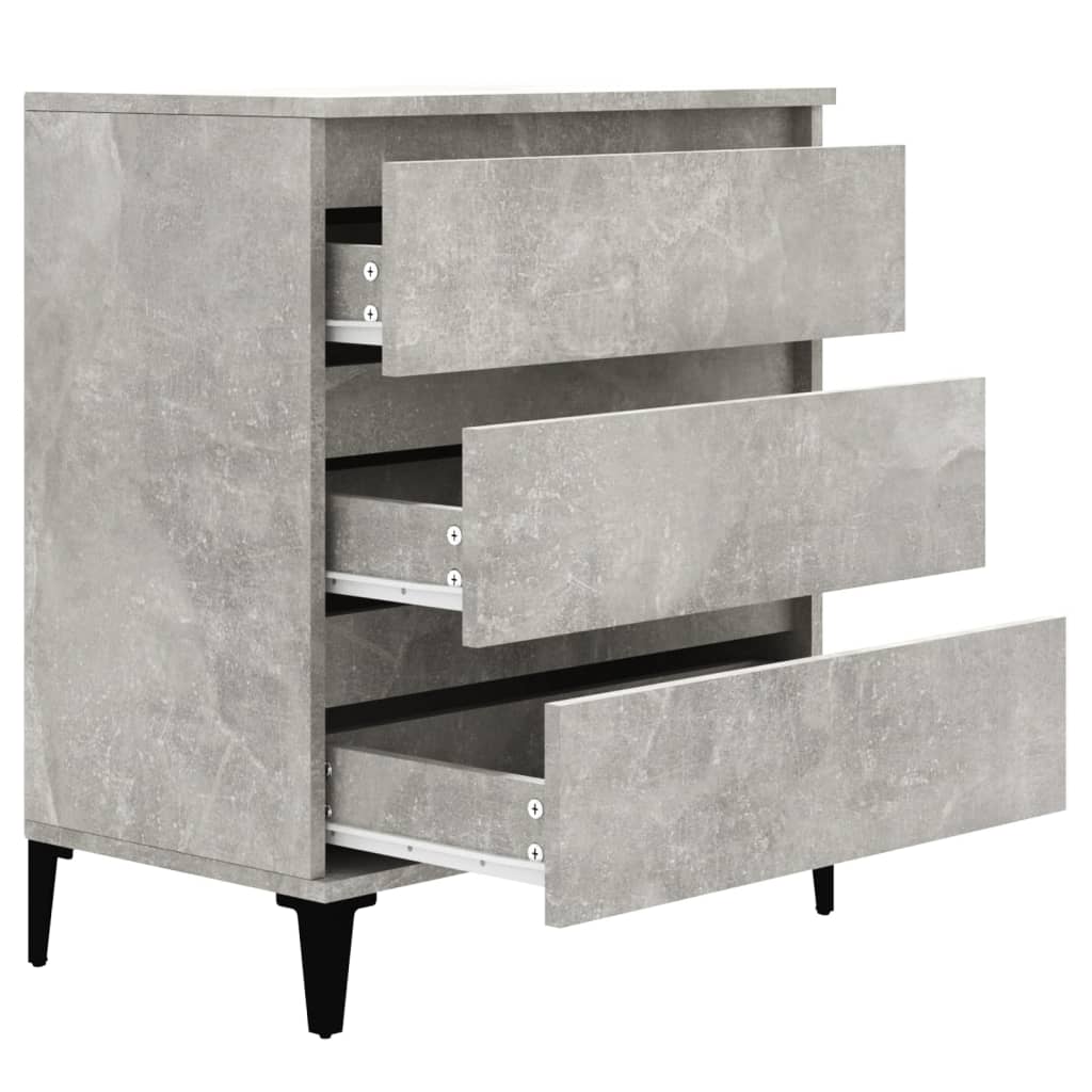 Sideboard Concrete Grey 60x35x70 cm Engineered Wood