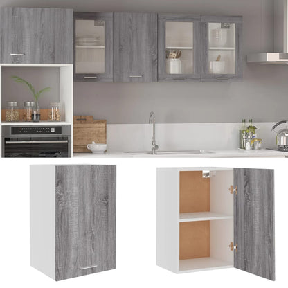 Hanging Cabinet Grey Sonoma 39.5x31x60 cm Engineered Wood