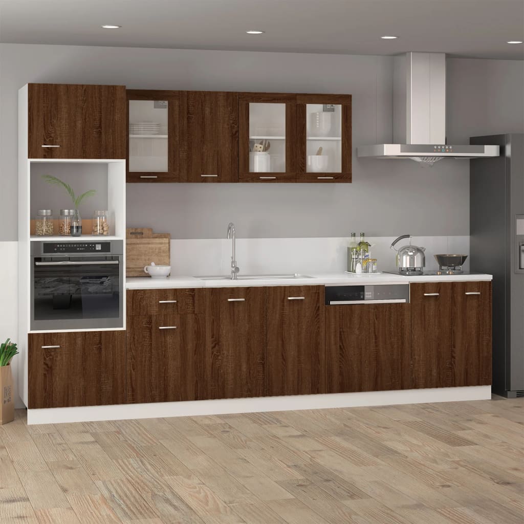 Hanging Cabinet Brown Oak 39.5x31x60 cm Engineered Wood