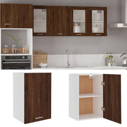 Hanging Cabinet Brown Oak 39.5x31x60 cm Engineered Wood