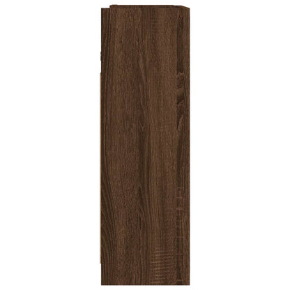 Bathroom Mirror Cabinet Brown Oak 62.5x20.5x64cm Engineered Wood