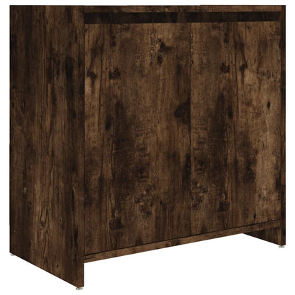 Bathroom Cabinet Smoked Oak 60x33x61 cm Engineered Wood