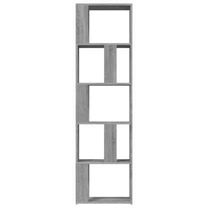 Book Cabinet Grey Sonoma 45x24x160 cm Engineered Wood