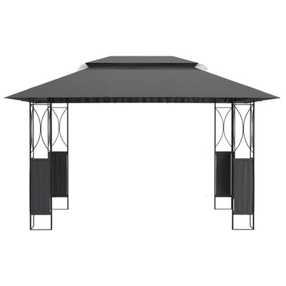 Gazebo with Roof Anthracite 400x300x270 cm Steel