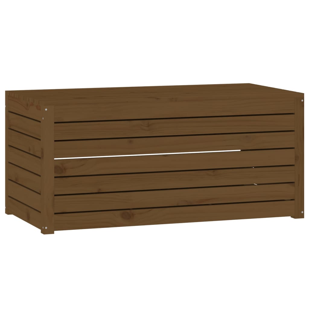 4 Piece Garden Box Set Honey Brown Solid Wood Pine