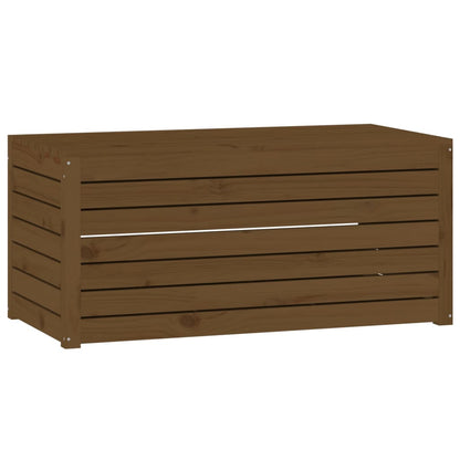 4 Piece Garden Box Set Honey Brown Solid Wood Pine