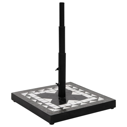 Parasol Base Black and White Square 12 kg