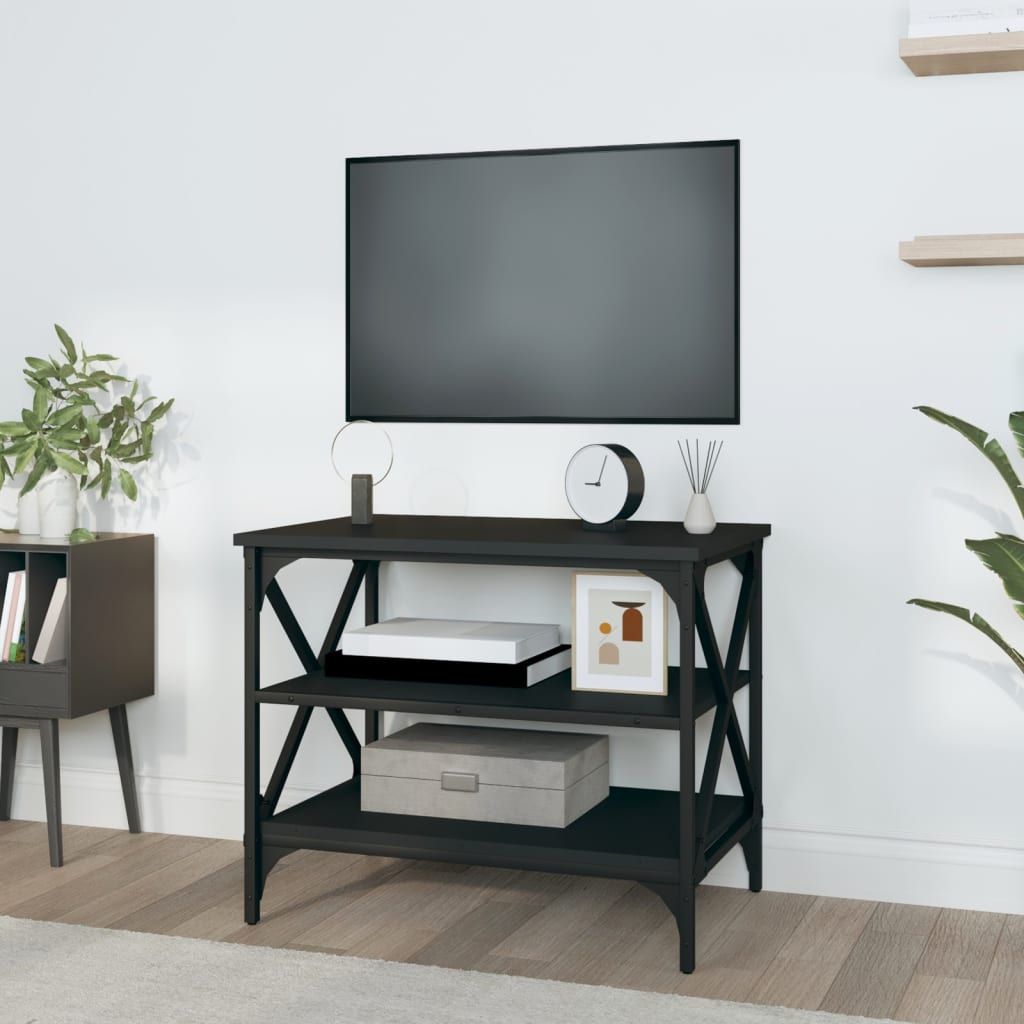 TV Cabinet Black 60x40x50 cm Engineered Wood