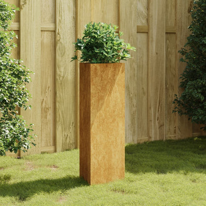 Garden Planter 30x26x75 cm Corten Steel