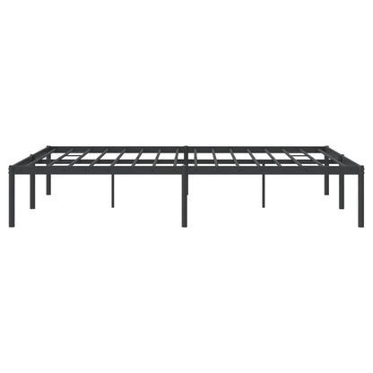 Metal Bed Frame without Mattress Black 160x200cm