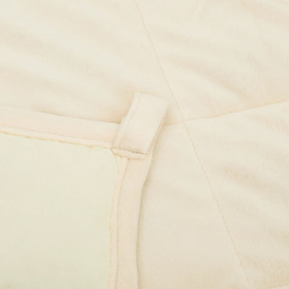 Weighted Blanket Light Cream 152x203 cm 11 kg Fabric