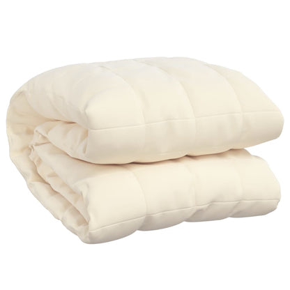 Weighted Blanket Light Cream 220x240 cm King 11 kg Fabric