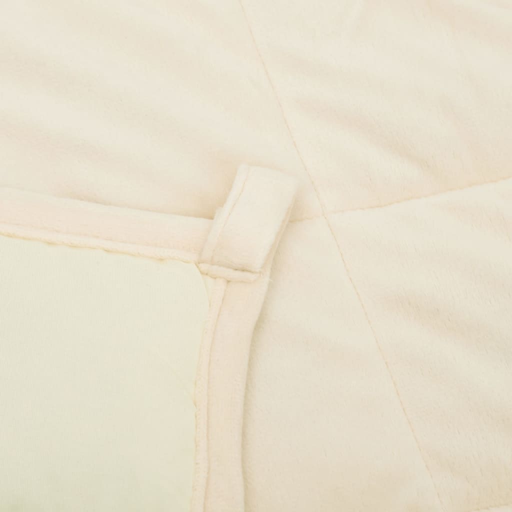 Weighted Blanket Light Cream 220x240 cm King 11 kg Fabric