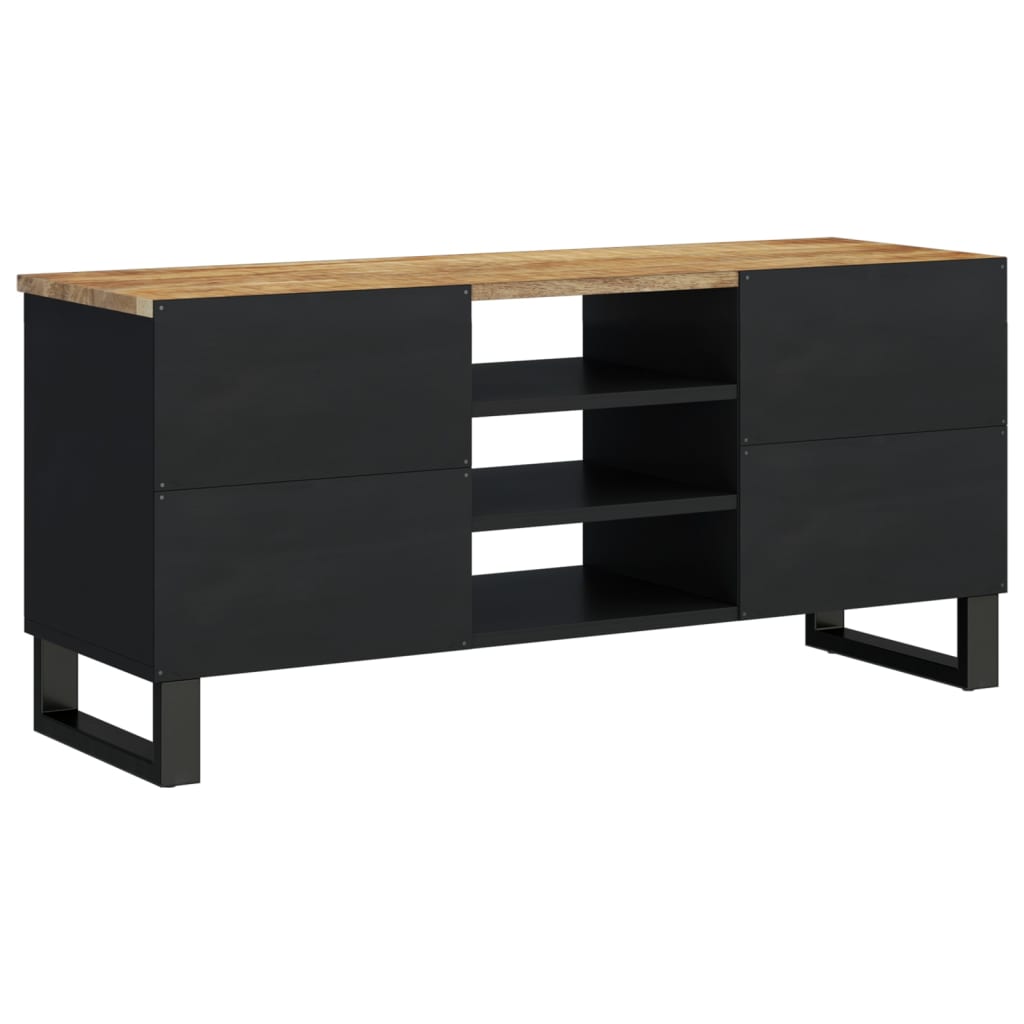 TV Cabinet 100x33x46 cm Solid Wood Mango&Engineered Wood