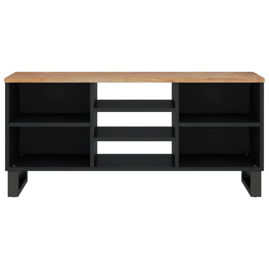 TV Cabinet 100x33x46 cm Solid Wood Acacia&Engineered Wood