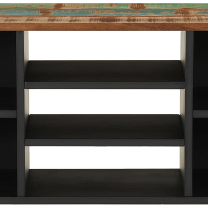 TV Cabinet 100x33x46 cm Solid Wood Reclaimed&Engineered Wood