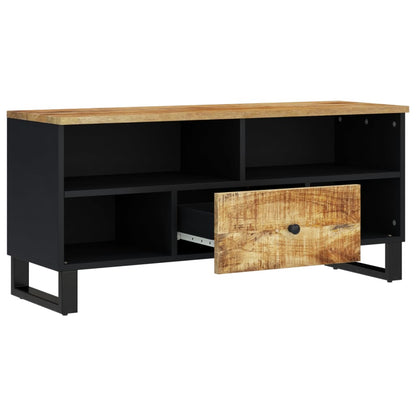 TV Cabinet 100x33x46 cm Solid Wood Mango&Engineered Wood