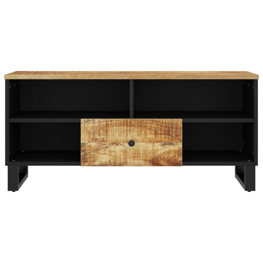 TV Cabinet 100x33x46 cm Solid Wood Mango&Engineered Wood