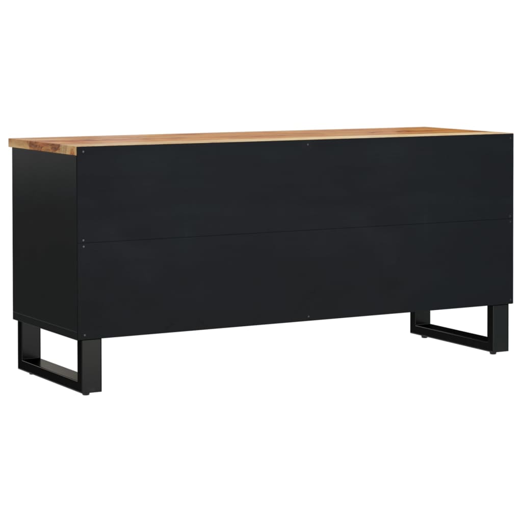 TV Cabinet 100x33x46 cm Solid Wood Acacia&Engineered Wood