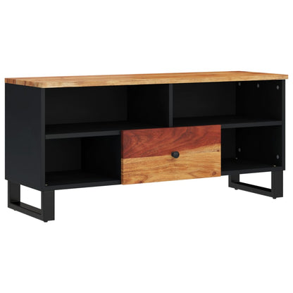 TV Cabinet 100x33x46 cm Solid Wood Acacia&Engineered Wood