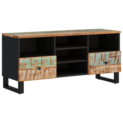 TV Cabinet 100x33x46 cm Solid Wood Reclaimed and Engineered Wood