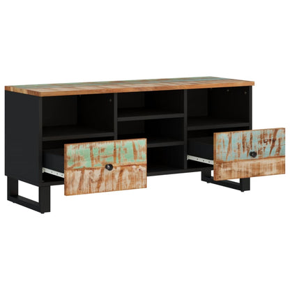 TV Cabinet 100x33x46 cm Solid Wood Reclaimed and Engineered Wood