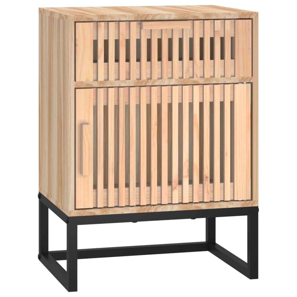 Bedside Cabinet 40x30x55.5 cm Engineered Wood&Iron