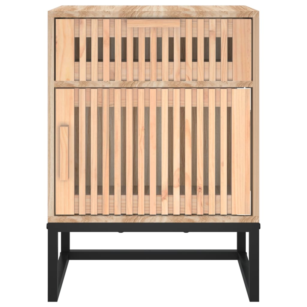 Bedside Cabinet 40x30x55.5 cm Engineered Wood&Iron