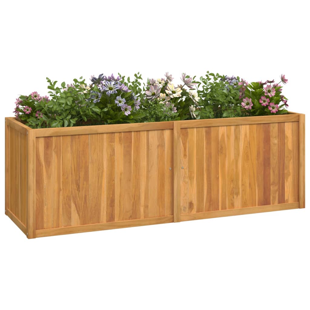 Raised Bed 150x50x50 cm Solid Wood Teak