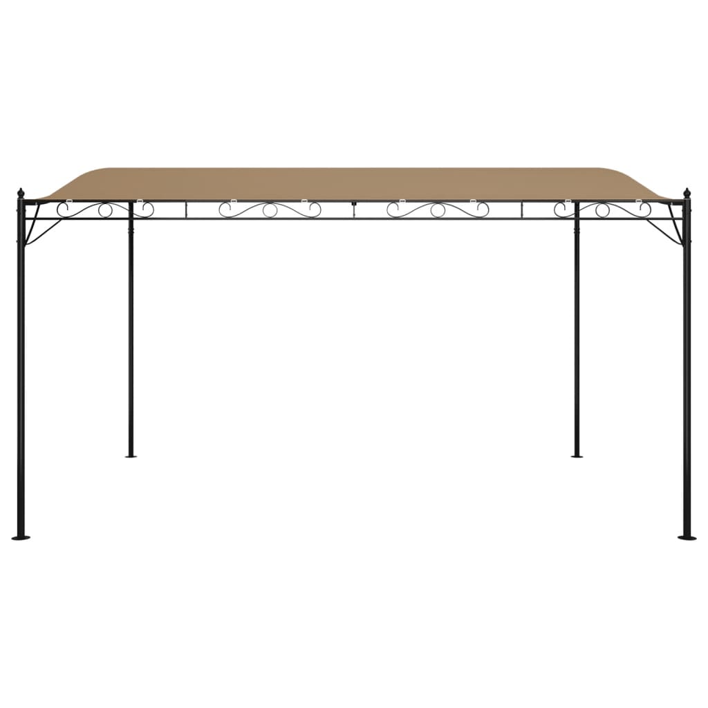 Canopy Taupe 4x3 m 180 g/m² Fabric and Steel