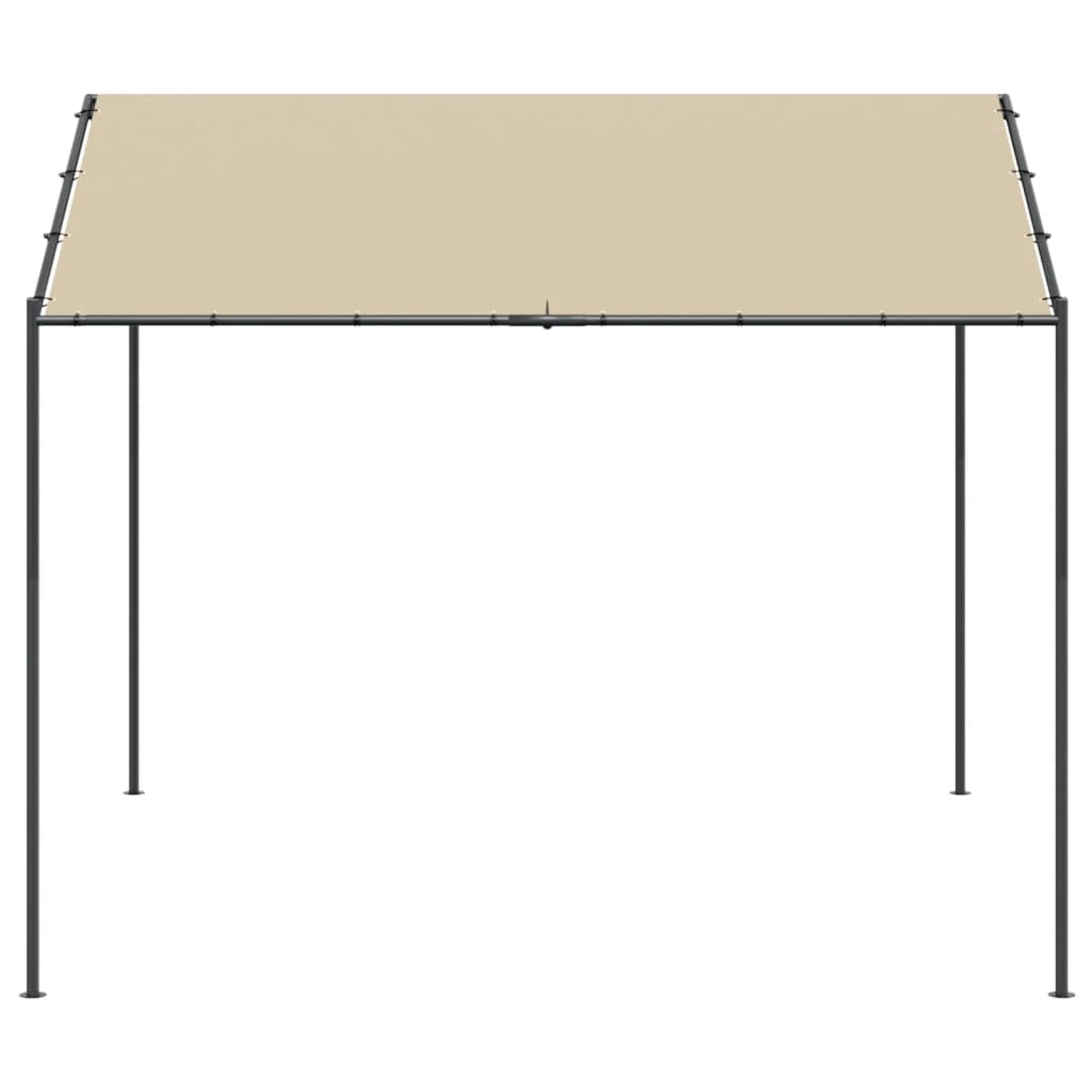 Canopy Tent Beige 4x4 m Steel and Fabric