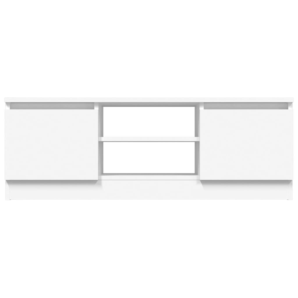 TV Cabinet with Door White 102x30x36 cm