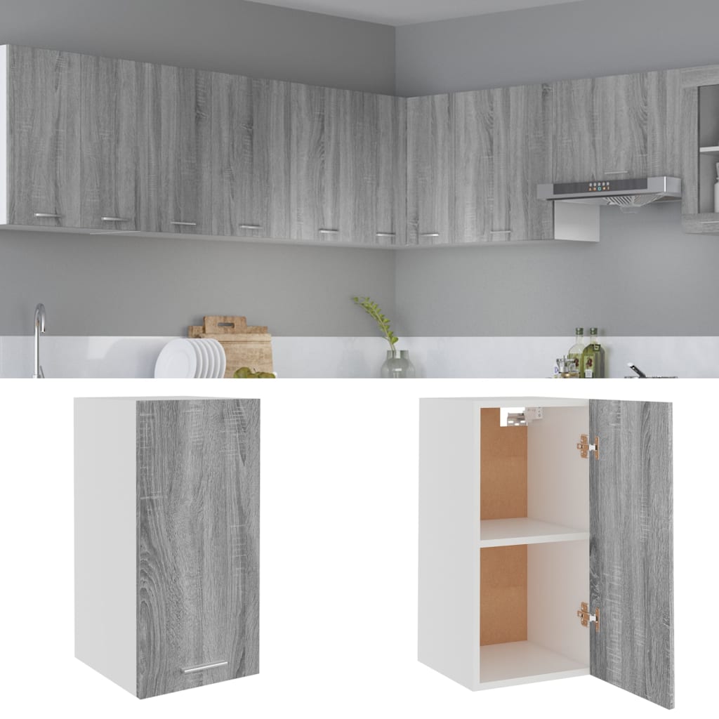 Hanging Cabinet Grey Sonoma 29.5x31x60 cm Engineered Wood