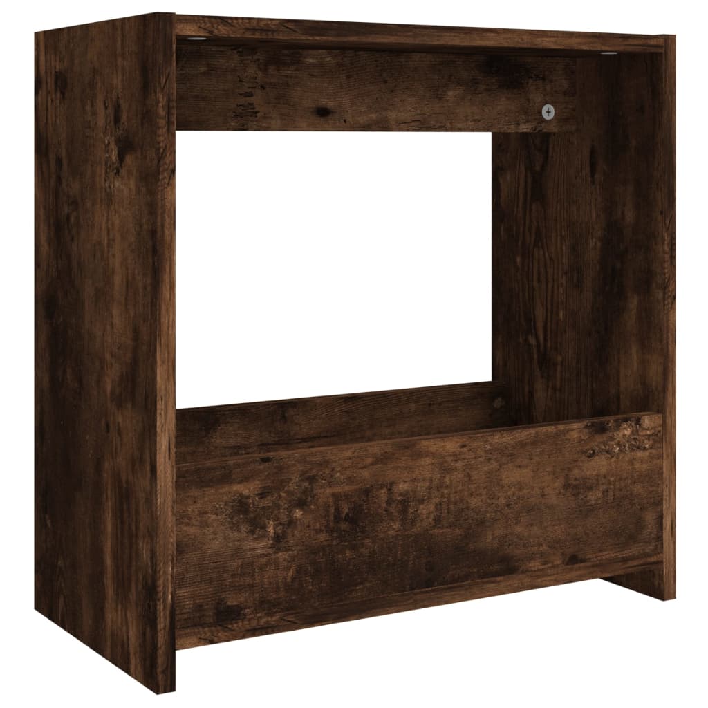 Side Table Smoked Oak 50x26x50 cm Engineered Wood