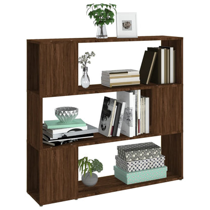 Book Cabinet/Room Divider Brown Oak 100x24x94 cm