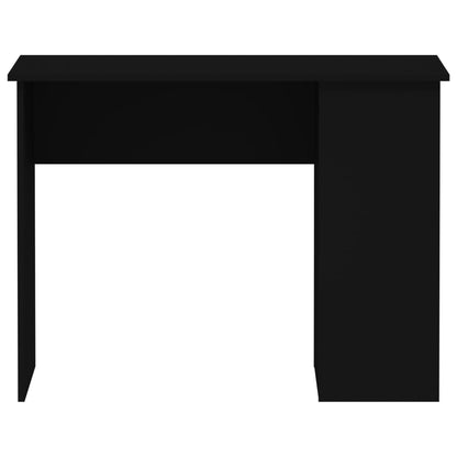 Desk Black 100x55x75 Engineered Wood