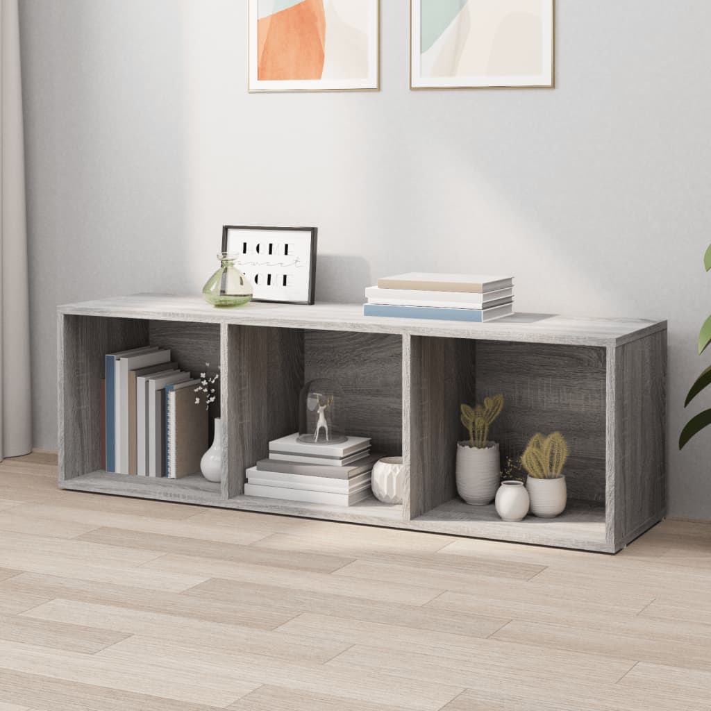 Book Cabinet/TV Cabinet Grey Sonoma 36x30x114 cm Engineered Wood