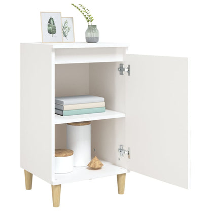 Bedside Cabinet High Gloss White 40x35x70 cm Engineered Wood