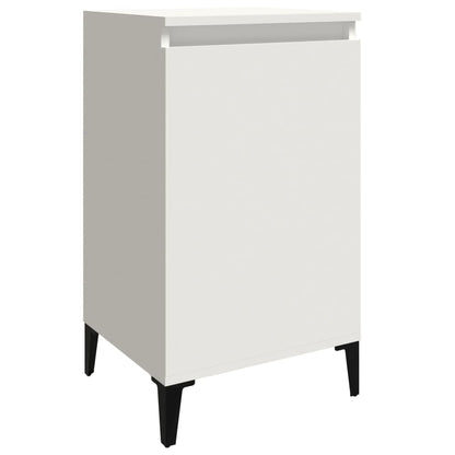 Bedside Cabinet White 40x35x70 cm Engineered Wood