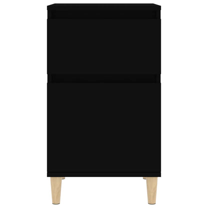 Bedside Cabinet Black 40x35x70 cm
