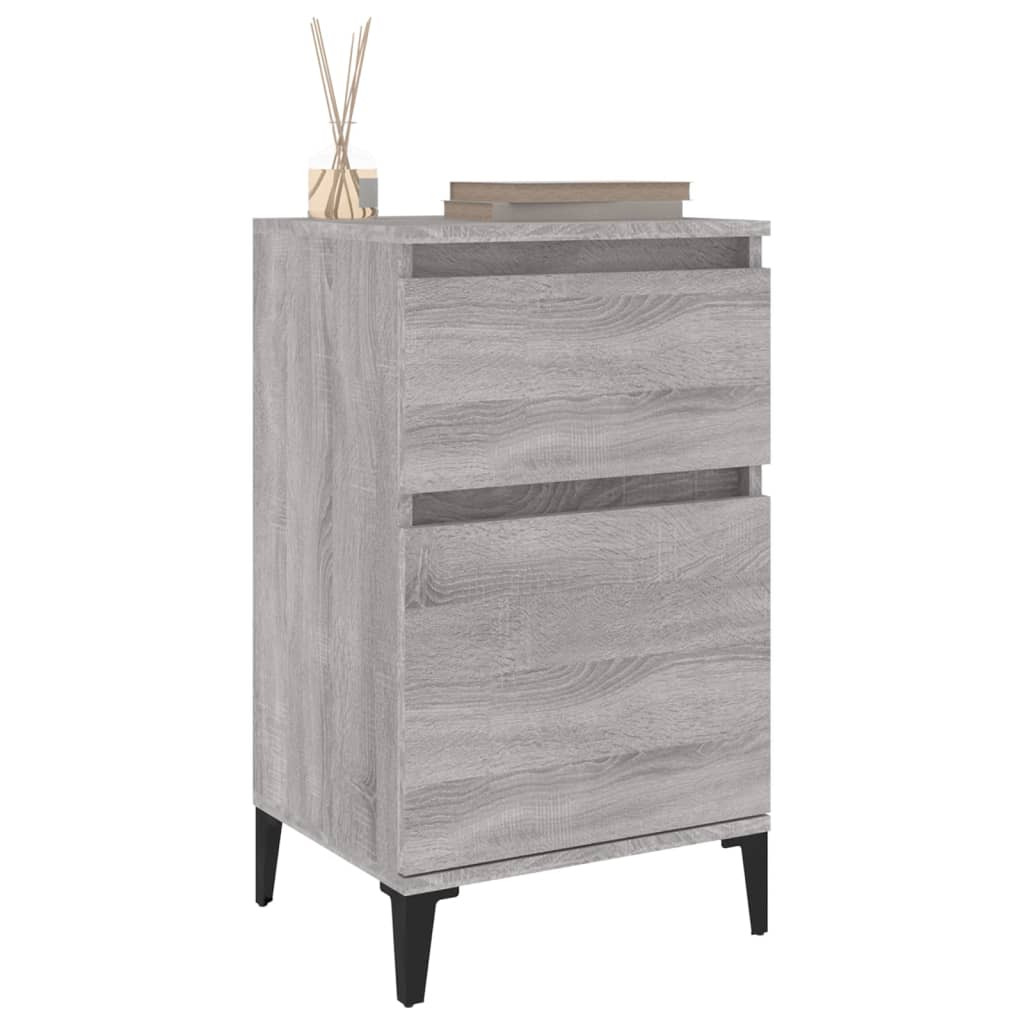 Bedside Cabinets 2 pcs Grey Sonoma 40x35x70 cm