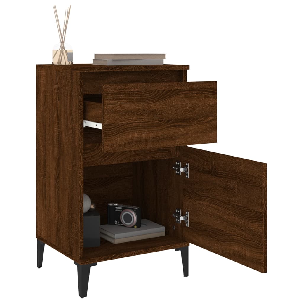 Bedside Cabinet Brown Oak 40x35x70 cm