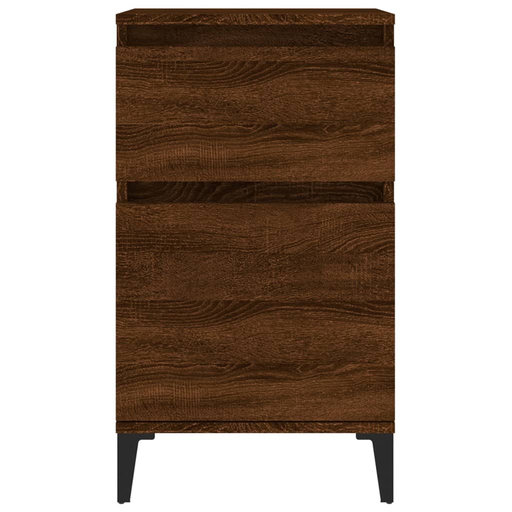 Bedside Cabinet Brown Oak 40x35x70 cm