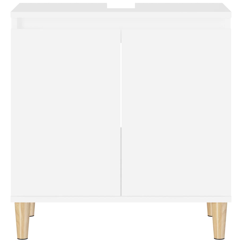 Sink Cabinet White 58x33x60 cm Engineered Wood