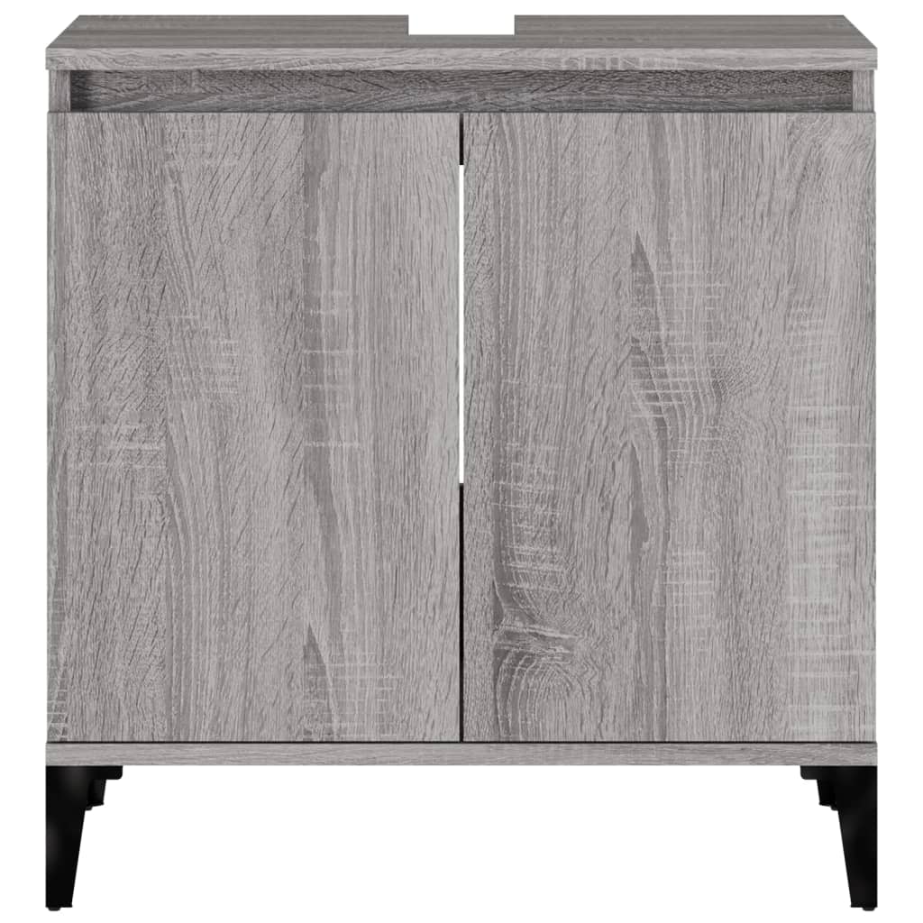 Sink Cabinet Grey Sonoma 58x33x60 cm Engineered Wood