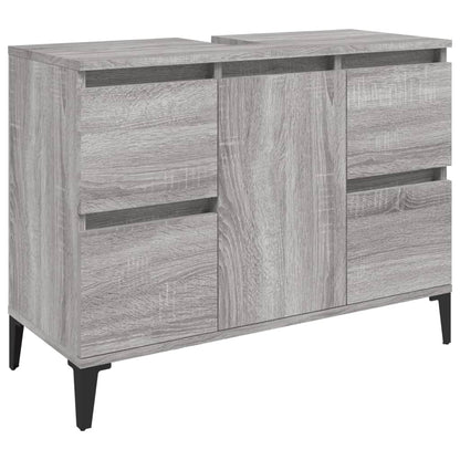 Sink Cabinet Grey Sonoma 80x33x60 cm Engineered Wood