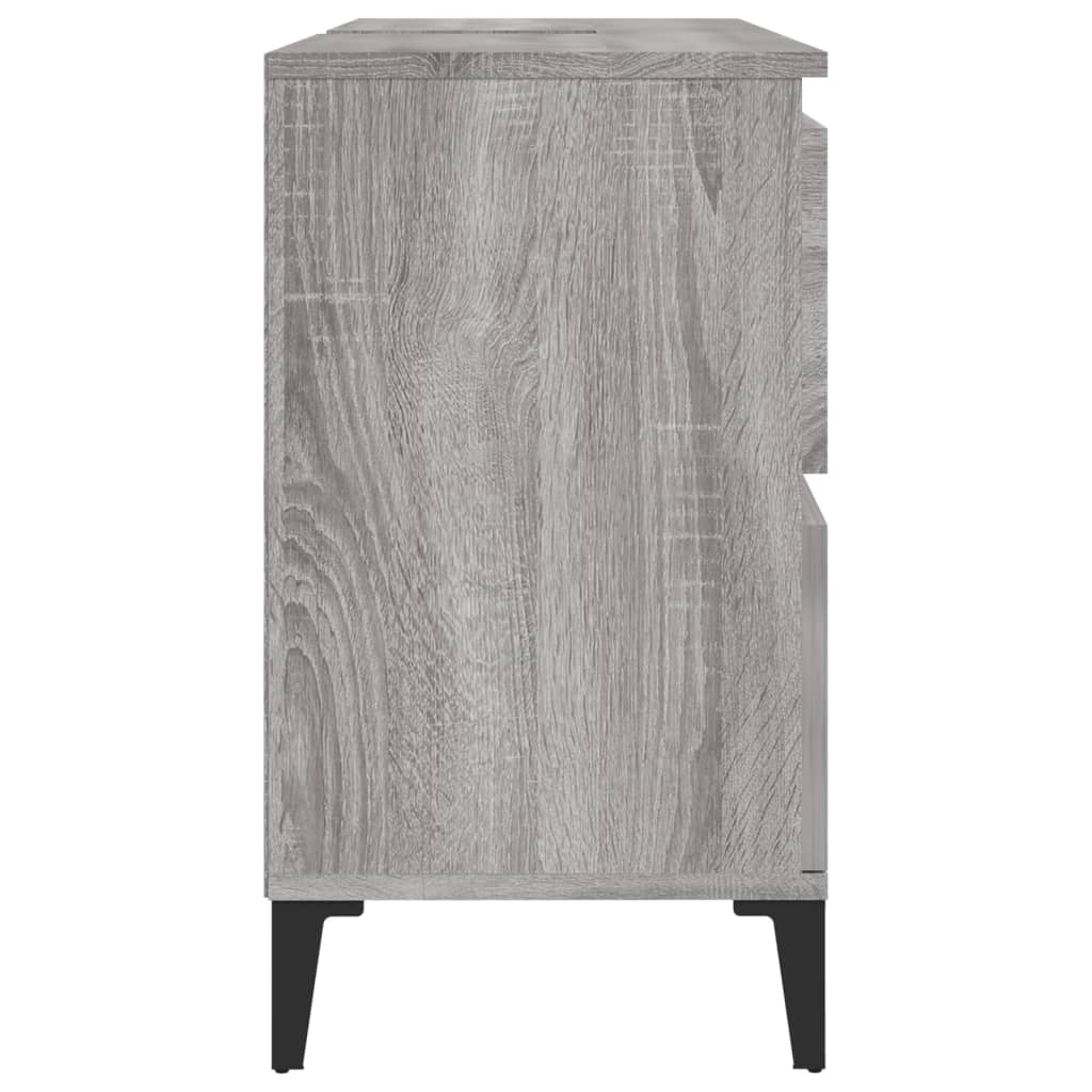 Sink Cabinet Grey Sonoma 80x33x60 cm Engineered Wood