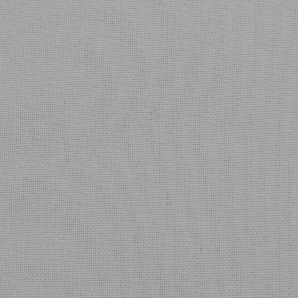 Footstool Light Grey 51x41x40 cm Fabric