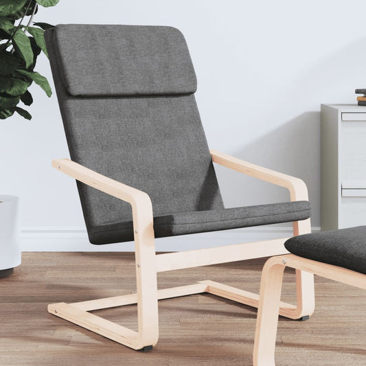 Relaxing Chair Dark Grey Fabric